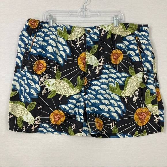 Tommy Bahama Men's Fish Print Swim Trunk size XXL - Picture 1 of 10